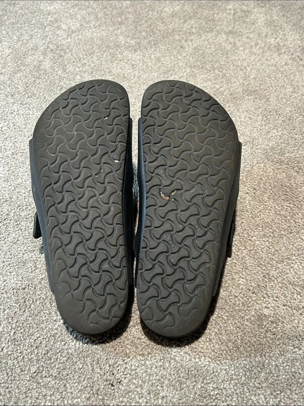 Birkenstock Kids Black Two-Strap Sandals